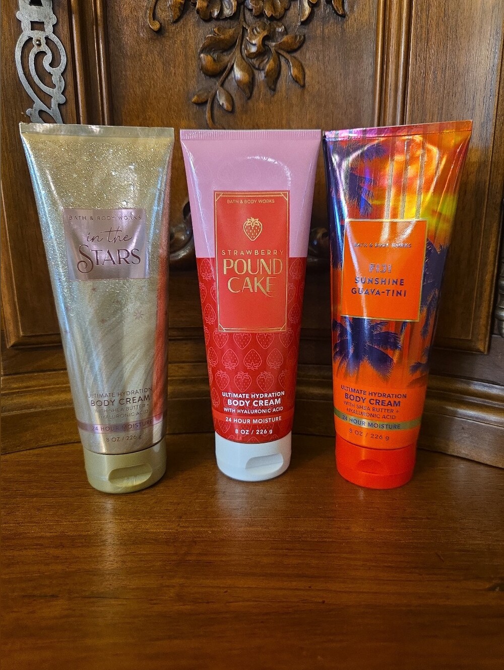 Bath & Body Works 3X Ultimate Hydration Body Cream, 8oz Each--New